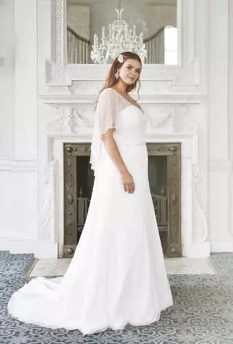 Plus size wedding best sale cape